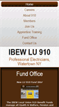 Mobile Screenshot of ibew910.org